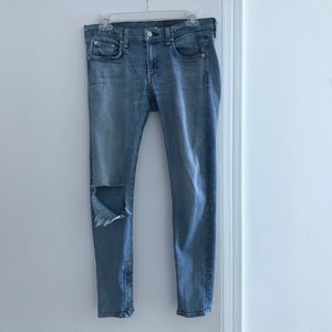 Rag & bone zipper cropped jeans